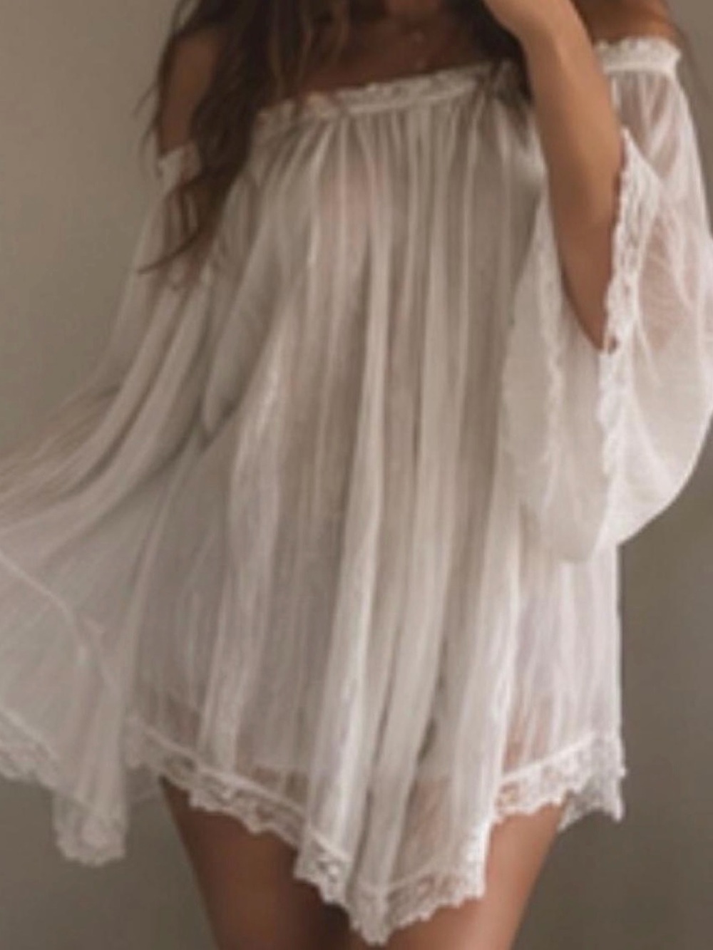 Vintage Sheer Lace tunic/poncho